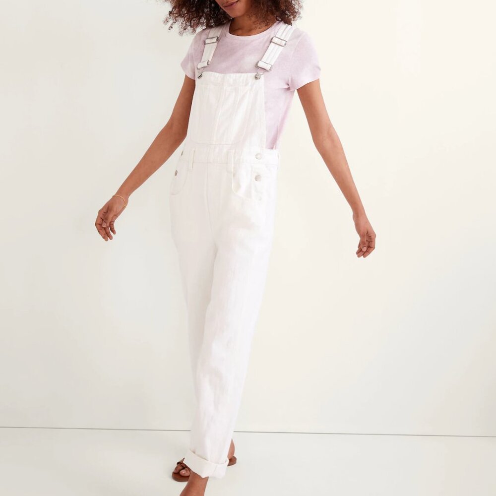 Madwell Straight-leg Overalls in Tile White